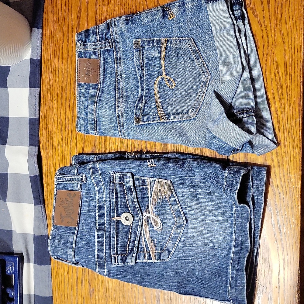 Justice Demin Jean Short & Skirt Girls 10